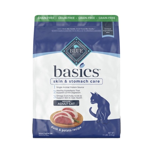 If your cat has a sensitive stomach, Blue Buffalo Basics Limited Ingredient Cat Food is the best food to help with smelly poop.
