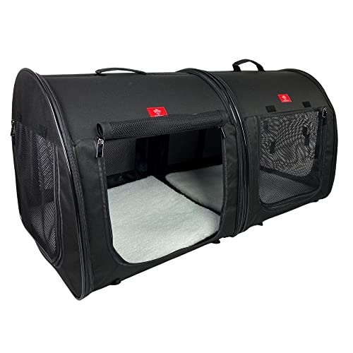 One For Pets Portable 2-in-1 Double Pet Kennel is the best Maine Coon Cat Carrier for car travel.
