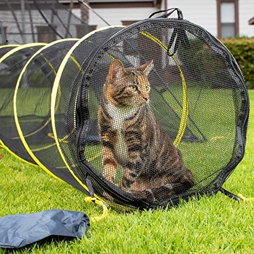 Portable outdoor cat enclosures come in a variety of shapes and sizes, so you can find one that's just right for your cat.