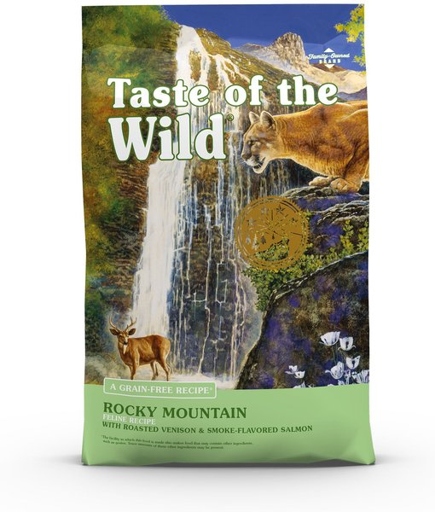 The ingredients in Taste of the Wild Rocky Mountain Recipe Wet Food are: chicken, turkey, lamb, fish, and vegetables.