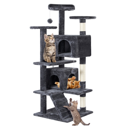 The location of your cat tree is important for stability.