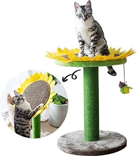 This Catry Sunflower Cat Tree is one of the cutest designs and it looks like a real tree!