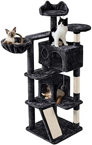 When looking for a cat tree, it is important to consider the material, stability, height, and number of levels.